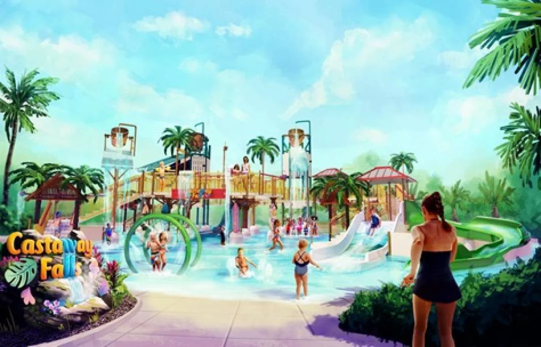 Castaway Falls · Adventure Island, foto oficial United Parks & Resorts