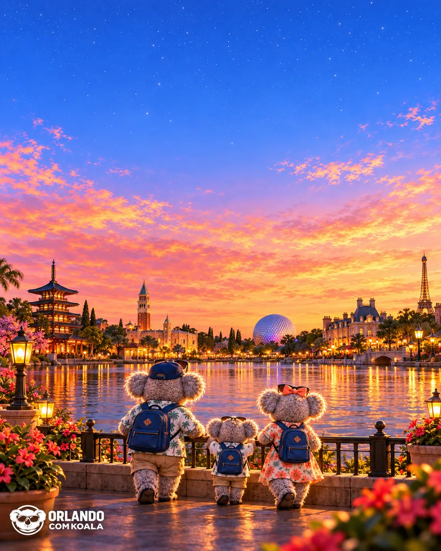 Família Koala no EPCOT