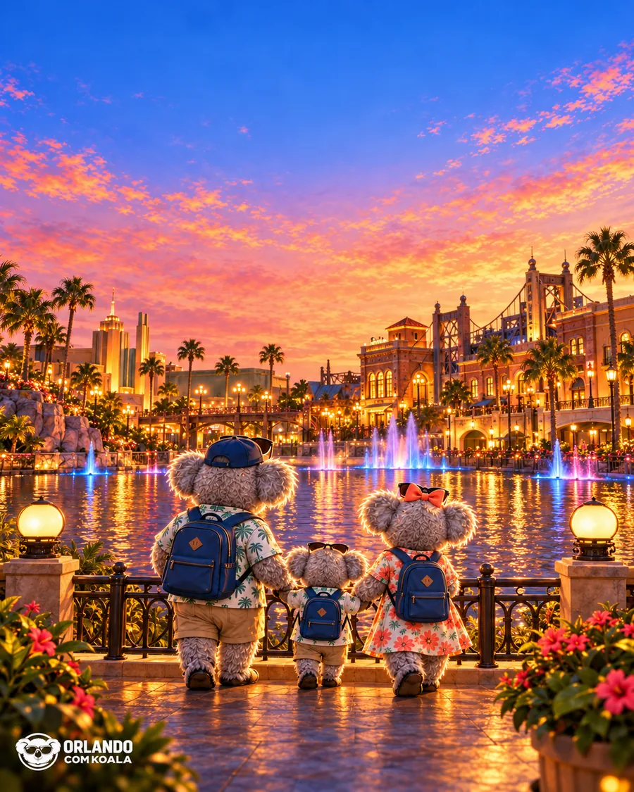 Família Koala no Universal Studios Florida