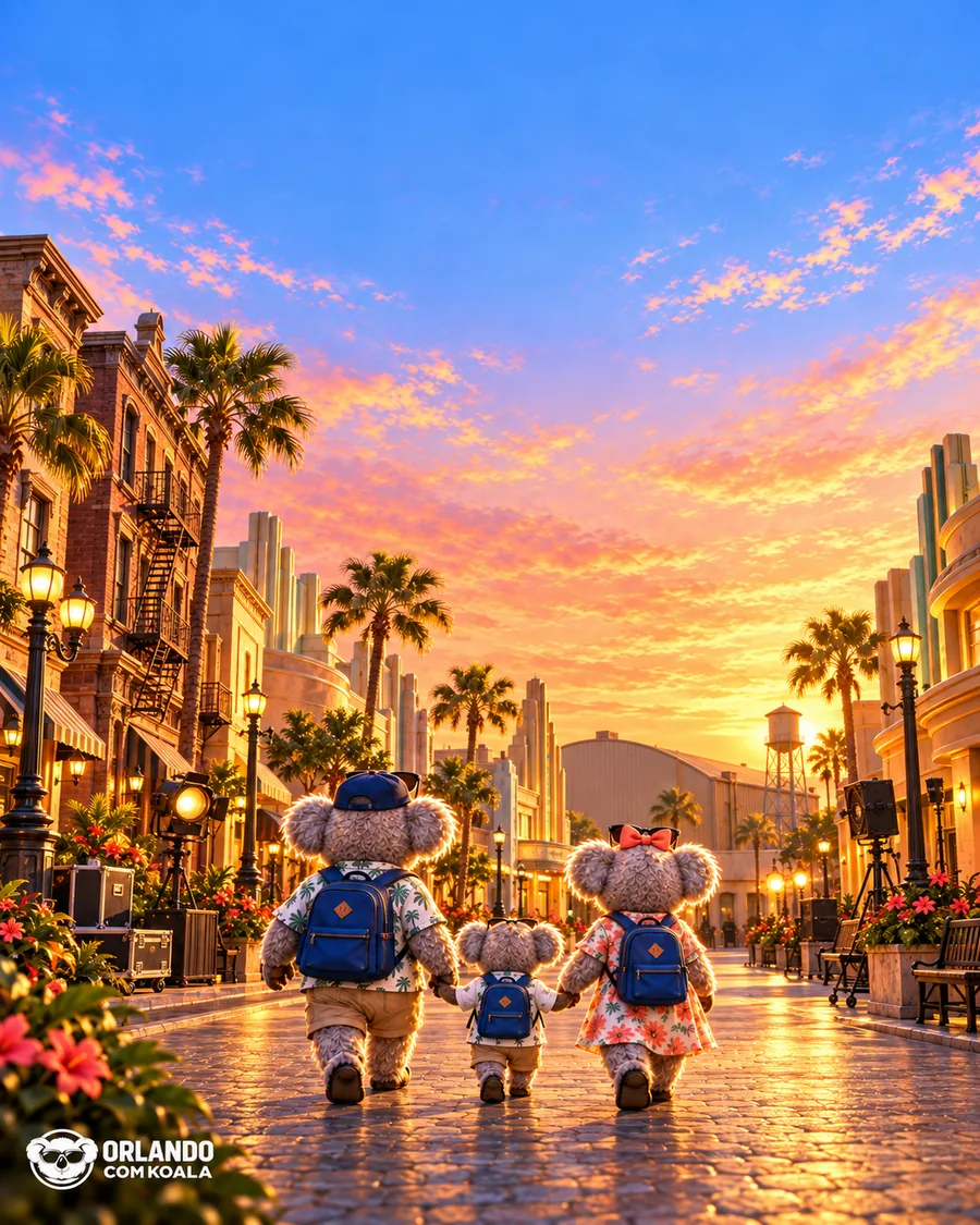 Família Koala no Universal Studios Florida