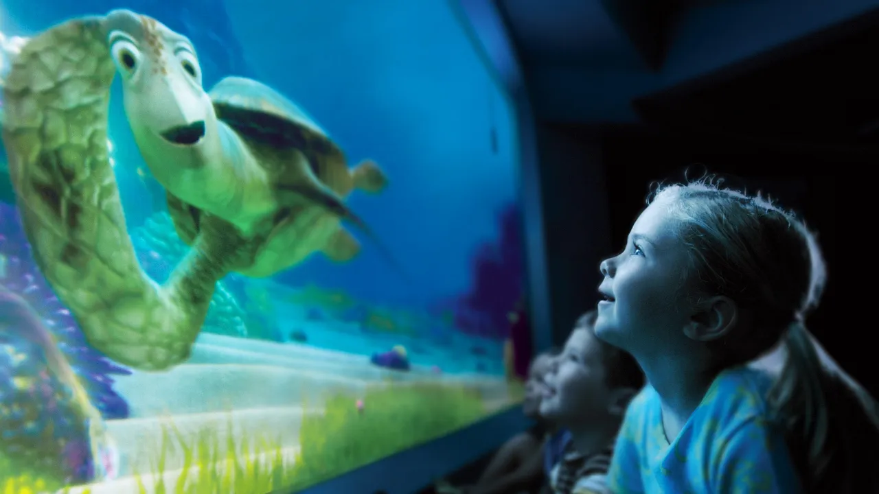 Turtle Talk With Crush · EPCOT, foto oficial Walt Disney World
