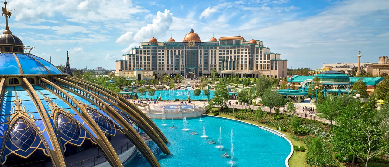 Helios Grand Hotel · Epic Universe, foto oficial Universal Orlando