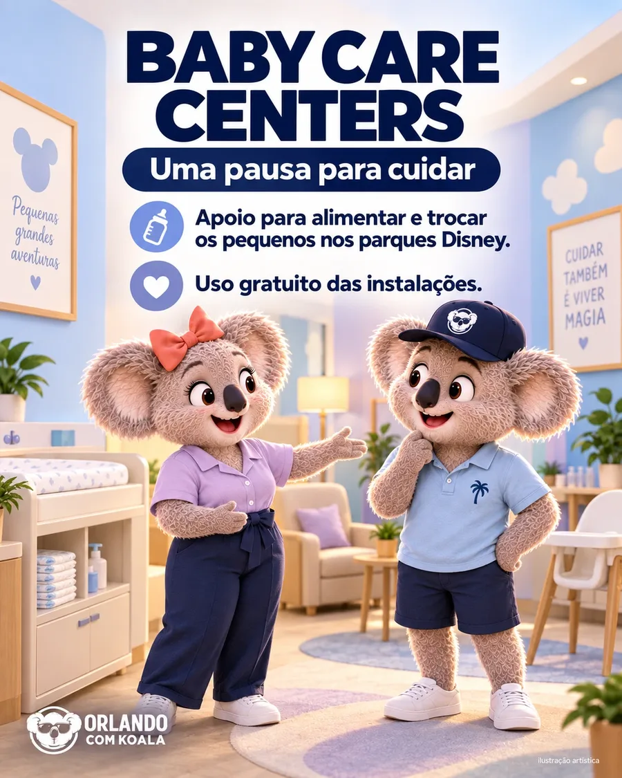 Família Koala no Baby Care Center