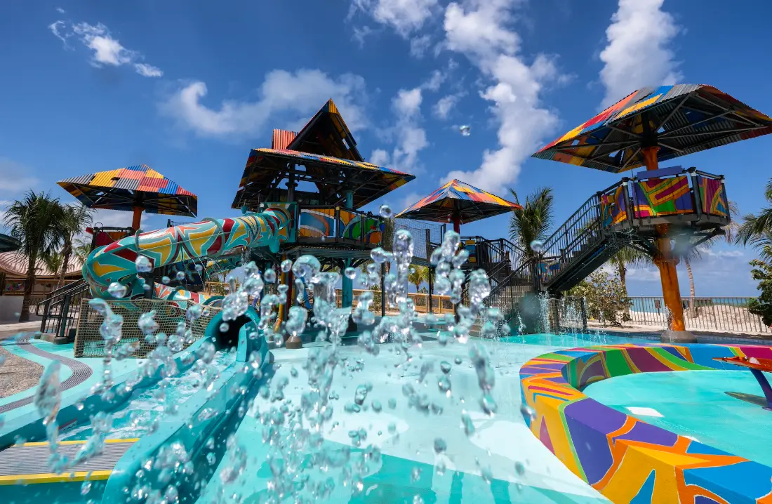 Área molhada em Lookout Cay, foto oficial Disney Cruise Line