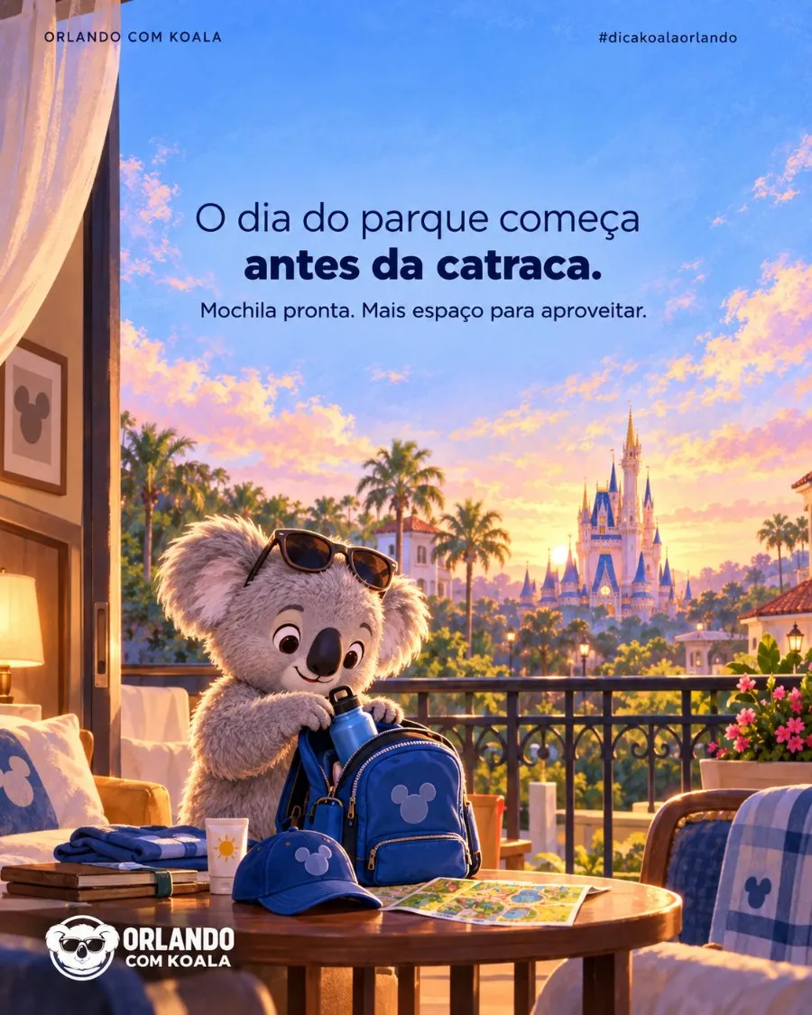 Família Koala pronta para o parque